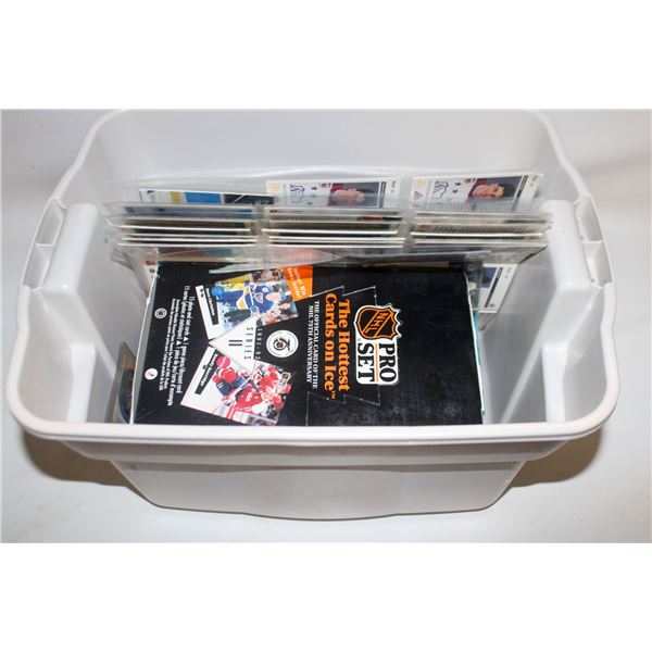 BOX FULL OF VINTAGE SPORTS CARDS ASSORTED