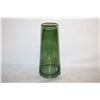 Image 1 : NEW GOLD RIM GREEN GLASS VASE