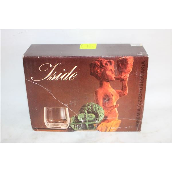 VINTAGE BOHEMIA 6 TUMBLER SET