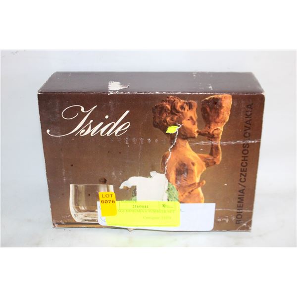 VINTAGE BOHEMIA 6 TUMBLER SET