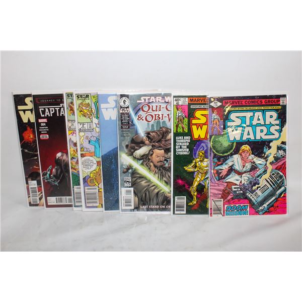 LOT OF 8 ASSORTED STAR WARS AND