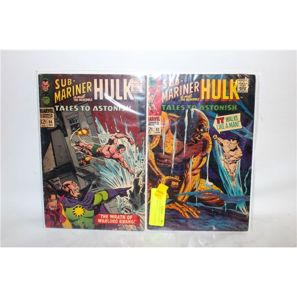 SILVER AGE COMICS TALES TO ASTONISH #86, #92