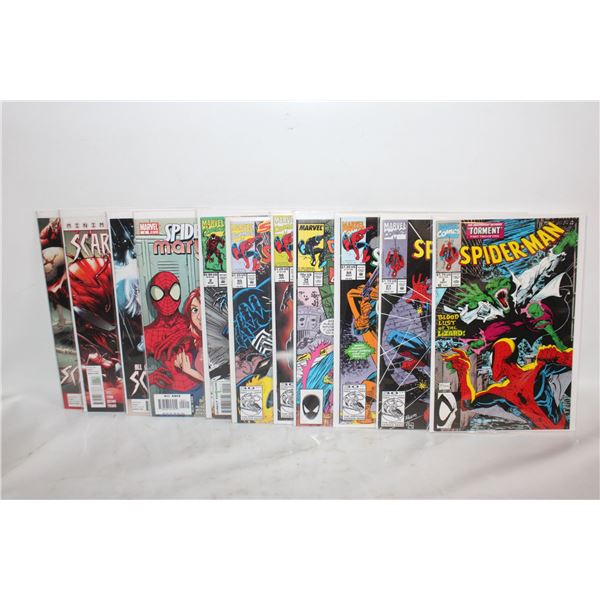 LOT OF 11 VINTAGE MARVEL SPIDERMAN COMICS