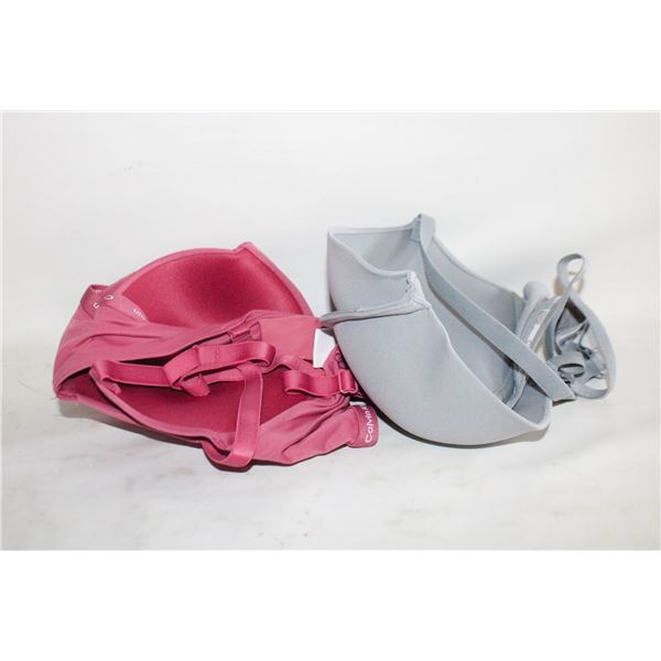 REPACKED 2PK CALVIN KLEIN 36C PUSH UP PLUNGE BRAS