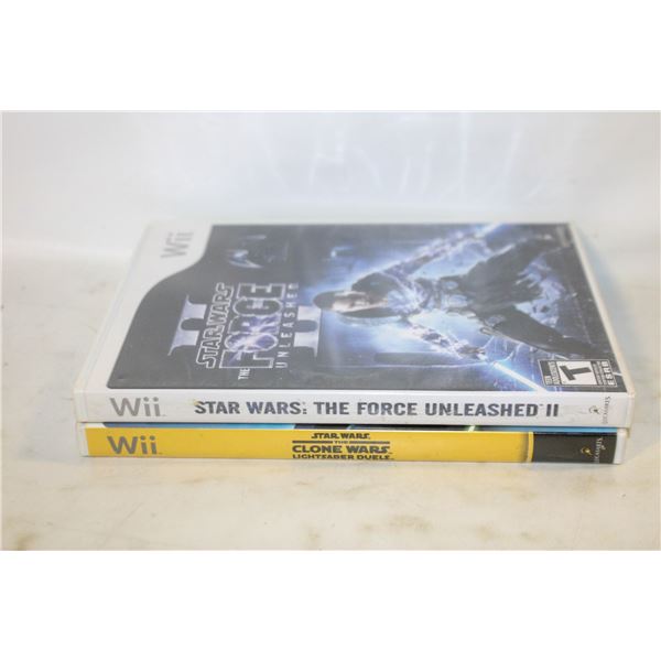 2 STAR WARS NINTNEDO WII GAMES