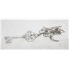 Image 1 : 925 SILVER KEY NECKLACE