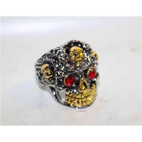 NEW MEXICAN "DEATH HEAD" RING SZ11