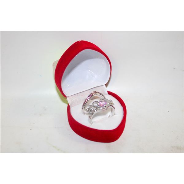 NEW 2PCS/SET RING SET SZ8