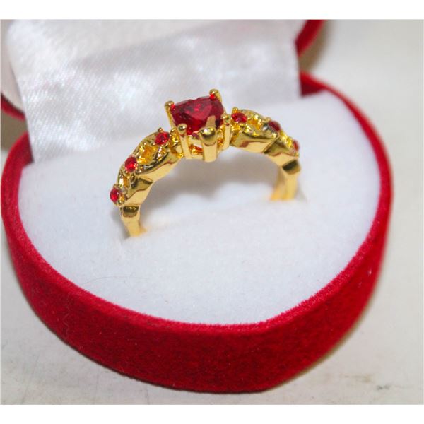 NEW HEART SHAPE RING SZ8