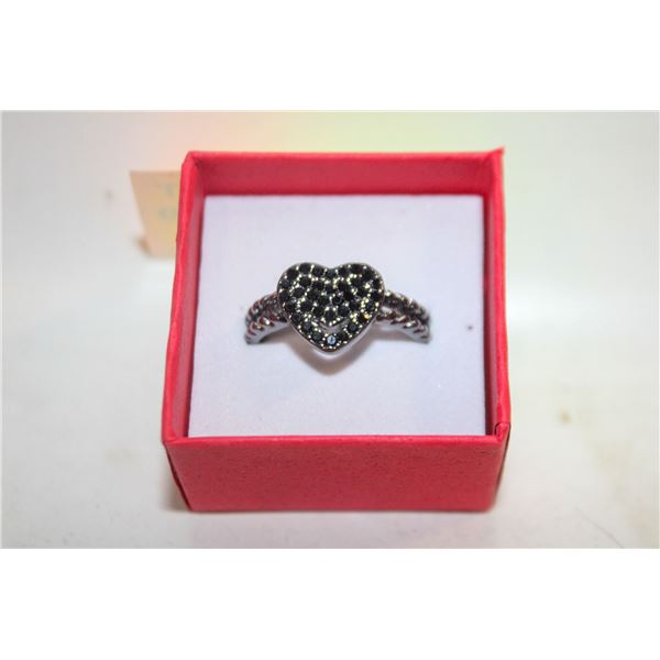 NEW HEART SHAPE RING SZ9