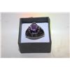 Image 1 : NEW BLACK STONE RING SIZE 12