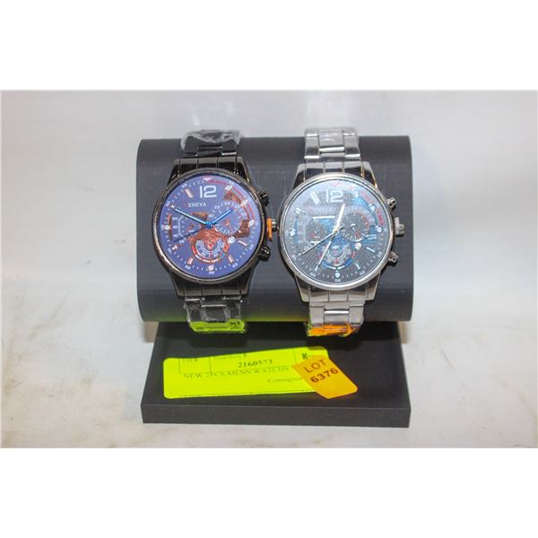 NEW 2PCS MENS WATCHS SET