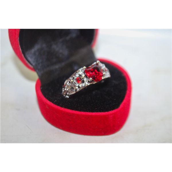 NEW HEART SHAPE RING SZ9