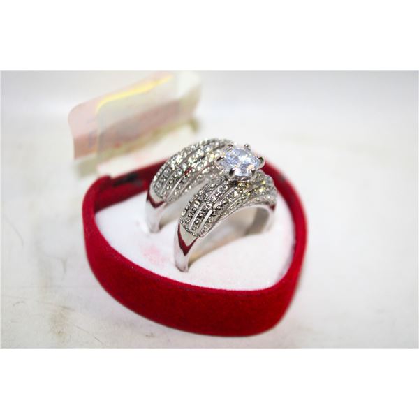 NEW 2PCS/SET RING SET SZ9