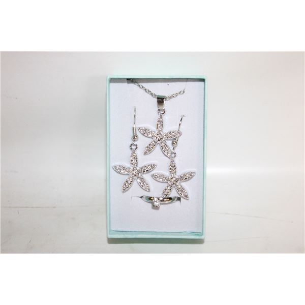 NEW NECKLACE AND RING WITH EARRINGS