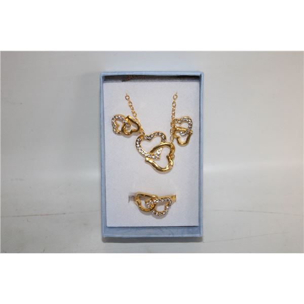 NEW NECKLACE AND RING WITH EARRINGS