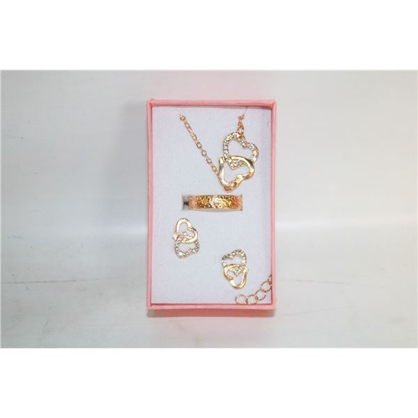 NEW NECKLACE AND RING WITH EARRINGS