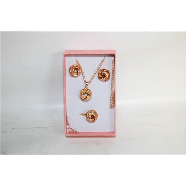 NEW NECKLACE AND RING WITH EARRINGS