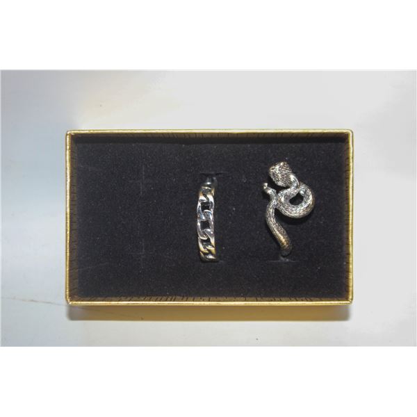 NEW 2PCS/SET RING SET SZ8