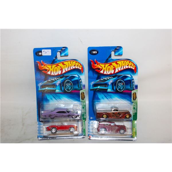 LOT OF 4 SUPER TREASURE HUNT HOT WHEELS