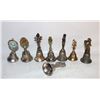 Image 1 : LOT OF ASSORTED BELLS. PEWTER, BRASS,