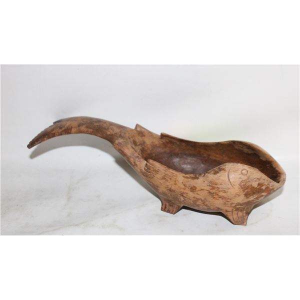 ANTIQUE CARVED WOODEN SPOON