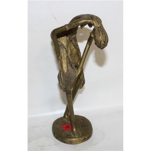 SIGNED BRONZE SCULPTURE