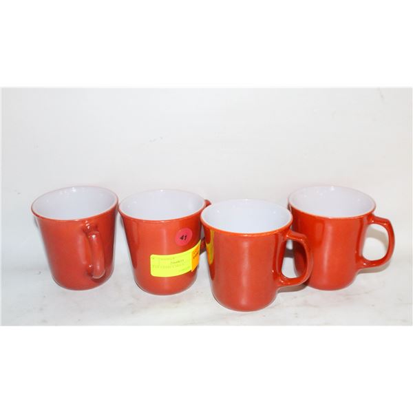 SET OF 4 PYREX MUGS