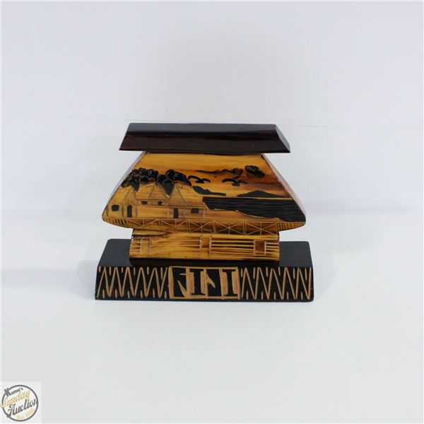 VINTAGE HANDCARVED FIJI FIGURINE