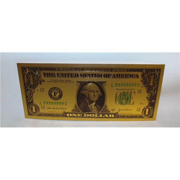 COMMEMORATIVE GOLD LEAF $1