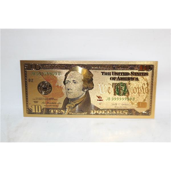 COMMEMORATIVE GOLD LEAF $10