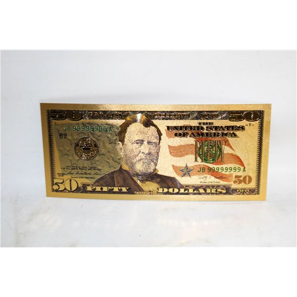 COMMEMORATIVE GOLD LEAF $50