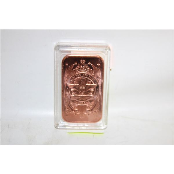 1 OZ FINE 999 COPPER BAR - AMERICAN LIBERTY