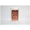 Image 1 : 1 OZ FINE 999 COPPER BAR - AMERICAN LIBERTY