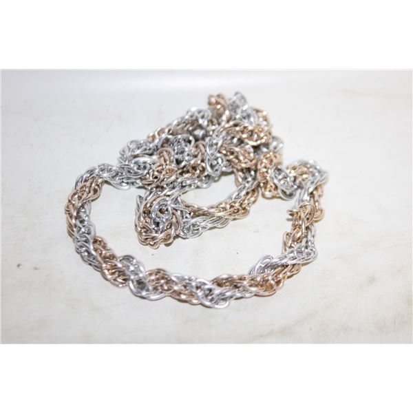 UNISEX TWO TONED NECKLACE