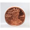 Image 1 : 1 OZ SOLID 999 COPPER COIN