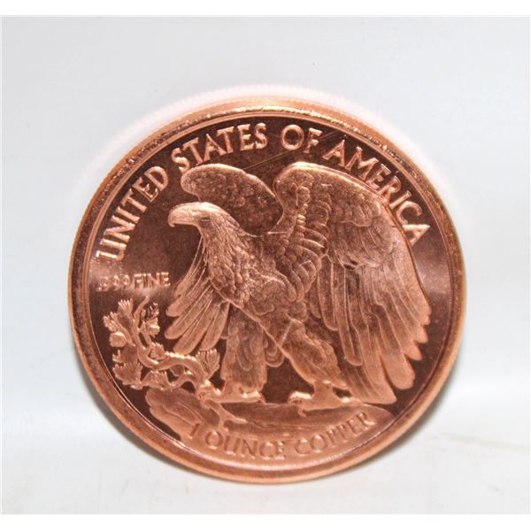 1 OZ FINE 999 COPPER COIN