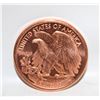 Image 1 : 1 OZ FINE 999 COPPER COIN