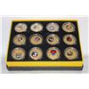 Image 1 : HOROSCOPE COMMEMORATIVE GOLD LEAF COINS