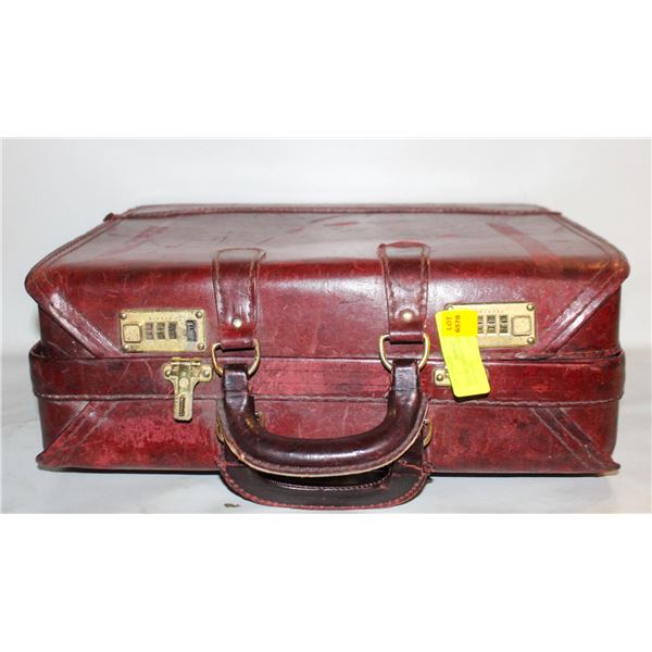 VINTAGE BROWN LEATHER BRIEFCASE