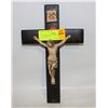 Image 1 : VINTAGE METAL CRUCIFIX MADE BY O&B MFG.