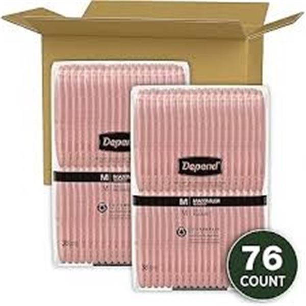 76CT DEPEND FRESH PROTECTION ADULT UNDERWEAR
