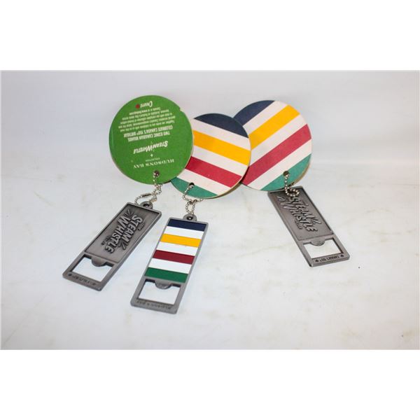 3 LIMITED EDITION HUDSONS BAY BOTTLE OPENERS