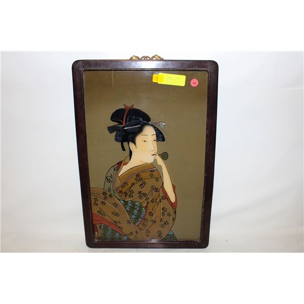 FRAMED ANTIQUE ORIENTAL WATER COLOUR
