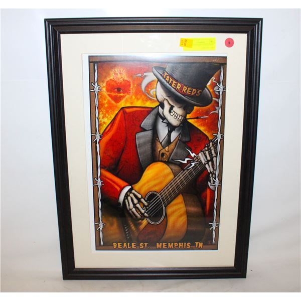 FRAMED PICTURE TITLED TATER RED’S.