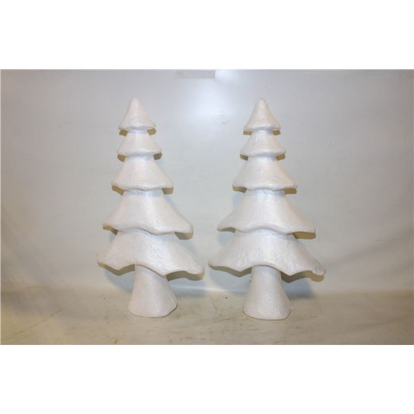 NEW EXCEART WHITE FOAM BUBBLE CHRISTMAS TREE 15.7"