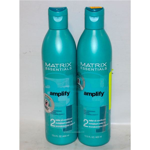 2 MATRIX ESSENTIALS XL CONDITIONER 400ML BOTTLES