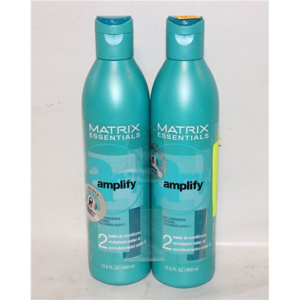 2 MATRIX ESSENTIALS XL CONDITIONER 400ML BOTTLES