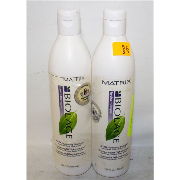 (2) MATRIX BIOLAGES ULTRA-HYDRATING SHAMPOO