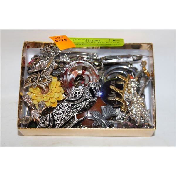 ESTATE BROOCHES, PENDANTS & PINS-ESTATE